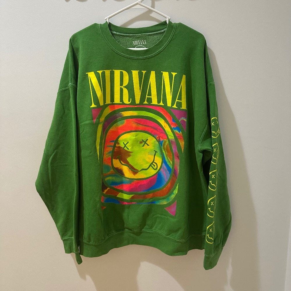 Oversized nirvana crewneck
